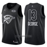 Maillot All Star 2018 Oklahoma City Thunder Paul George No 13 Noir