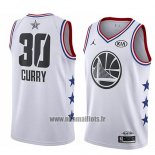 Maillot All Star 2019 Golden State Warriors Stephen Curry No 30 Blanc