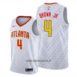 Maillot Atlanta Hawks Charlie Brown Jr. No 4 Association Blanc