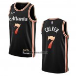 Maillot Atlanta Hawks Jarrett Culver NO 7 Ville 2022-23 Noir