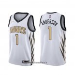 Maillot Atlanta Hawks Justin Anderson NO 1 Ville Blanc