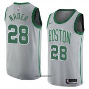 Maillot Boston Celtics Abdel Nader No 28 Ville 2018 Gris