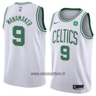 Maillot Boston Celtics Brad Wanamaker No 9 Association 2018 Blanc