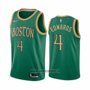 Maillot Boston Celtics Carsen Edward No 4 Ville Vert