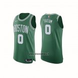 Maillot Boston Celtics Jayson Tatum NO 0 Icon Authentique Vert