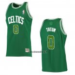 Maillot Boston Celtics Jayson Tatum NO 0 Snakeskin Hardwood Classics 2021 Vert