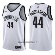 Maillot Brooklyn Nets Dante Cunningham No 44 Association 2017-18 Blanc