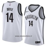 Maillot Brooklyn Nets Milton Doyle No 14 Association 2018 Blanc