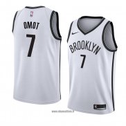 Maillot Brooklyn Nets Nuni Omot No 7 Association 2018 Blanc