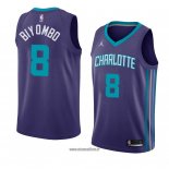 Maillot Charlotte Hornets Bismack Biyombo No 8 Statement 2018 Violet