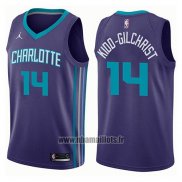 Maillot Charlotte Hornets Michael Kidd-gilchrist No 14 Statement 2017-18 Volet