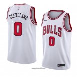 Maillot Chicago Bulls Antonius Cleveland No 0 Association 2018 Blanc