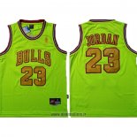 Maillot Chicago Bulls Michael Jordan No 23 Vert
