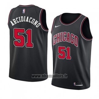 Maillot Chicago Bulls Ryan Arcidiacono No 51 Statement 2018 Noir