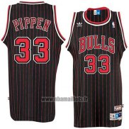 Maillot Chicago Bulls Scottie Pippen No 33 Retro Noir2