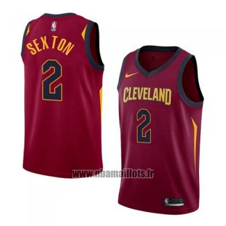 Maillot Cleveland Cavaliers Collin Sexton No 2 Icon 2017-18 Rouge