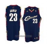 Maillot Cleveland Cavaliers Lebron James No 23 Retro Bleu2