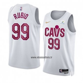 Maillot Cleveland Cavaliers Ricky Rubio NO 99 Association 2022-23 Blanc