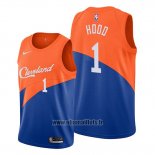 Maillot Cleveland Cavaliers Rodney Hood No 1 Ville Edition Bleu