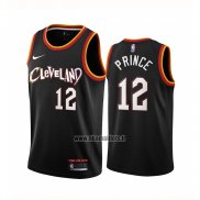 Maillot Cleveland Cavaliers Taurean Prince No 12 Ville 2020-21 Noir