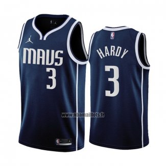 Maillot Dallas Mavericks Jaden Hardy NO 3 Statement 2022-23 Bleu