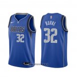 Maillot Dallas Mavericks Trey Burke NO 32 Icon Bleu 2020