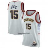 Maillot Denver Nuggets Nikola Jokic NO 15 Ville 2022-23 Blanc