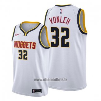 Maillot Denver Nuggets Noah Vonleh No 32 Association 2019-20 Blanc