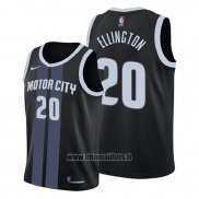 Maillot Detroit Pistons Wayne Ellington No 20 Ville Noir