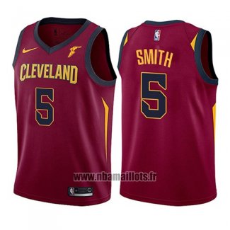 Maillot Enfant Cleveland Cavaliers J.r. Smith No 5 Icon 2017-18 Rouge