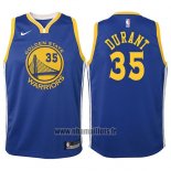 Maillot Enfant Golden State Warriors Kevin Durant No 35 2017-18 Bleu