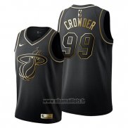 Maillot Golden Edition Miami Heat Jae Crowder No 99 2019-20 Noir