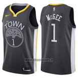 Maillot Golden State Warriors Javale Mcgee No 1 The Town Statement 2017-18 Noir