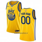 Maillot Golden State Warriors Personnalise Ville 2019-20 Jaune