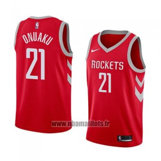 Maillot Houston Rockets Chinenu Onuaku No 21 Icon 2018 Rouge