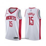 Maillot Houston Rockets Clint Capela NO 15 Association Blanc