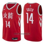 Maillot Houston Rockets Gerald Green No 14 Ville 2017-18 Rouge