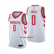 Maillot Houston Rockets Jalen Green NO 0 Association Blanc