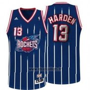 Maillot Houston Rockets James Harden No 13 Retro Bleu