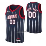 Maillot Houston Rockets Personnalise Ville 2021-22 Bleu