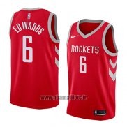 Maillot Houston Rockets Vincent Edwards No 6 Icon 2017-18 Rouge