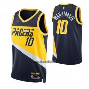 Maillot Indiana Pacers Brad Wanamaker NO 10 Ville 2021-22 Bleu