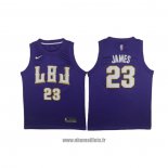 Maillot Lbj Los Angeles Lakers Lebron James No 23 Volet