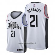 Maillot Los Angeles Clippers Patrick Beverley No 21 Ville Edition Blanc