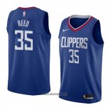 Maillot Los Angeles Clippers Willie Reed No 35 Icon 2018 Bleu