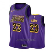 Maillot Los Angeles Lakers Anthony Davis No 23 Ville 2019-20 Volet