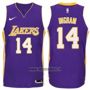 Maillot Los Angeles Lakers Brandon Ingram No 14 2017-18 Volet