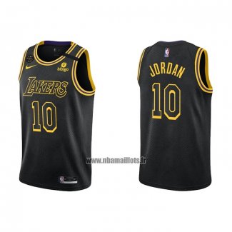 Maillot Los Angeles Lakers Deandre Jordan NO 10 Mamba 2021-22 Noir