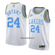 Maillot Los Angeles Lakers Kobe Bryant NO 24 Classic 2022-23 Blanc