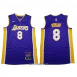 Maillot Los Angeles Lakers Kobe Bryant No 8 Retirement 2018 Volet